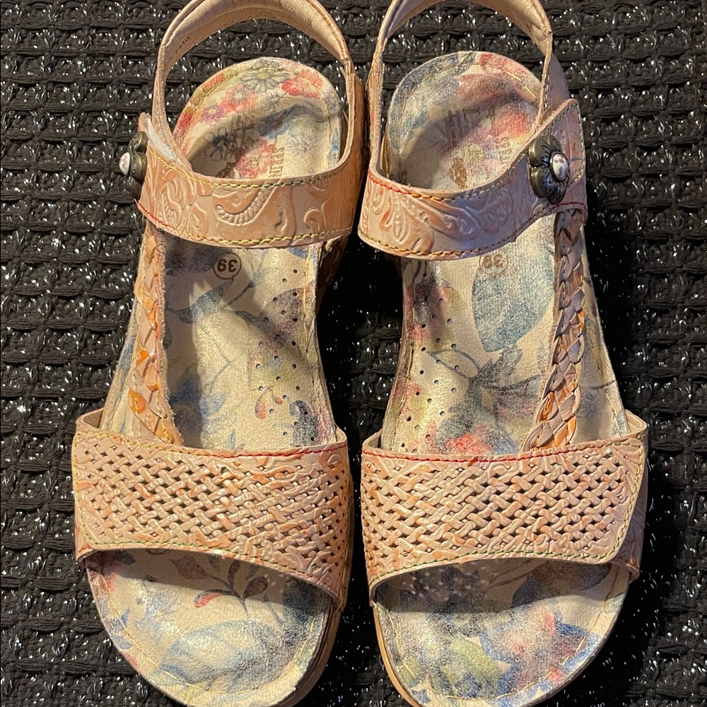 Elegant Braided Beige Sandals